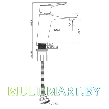 Смеситель Maxonor MN1073 картинка 6